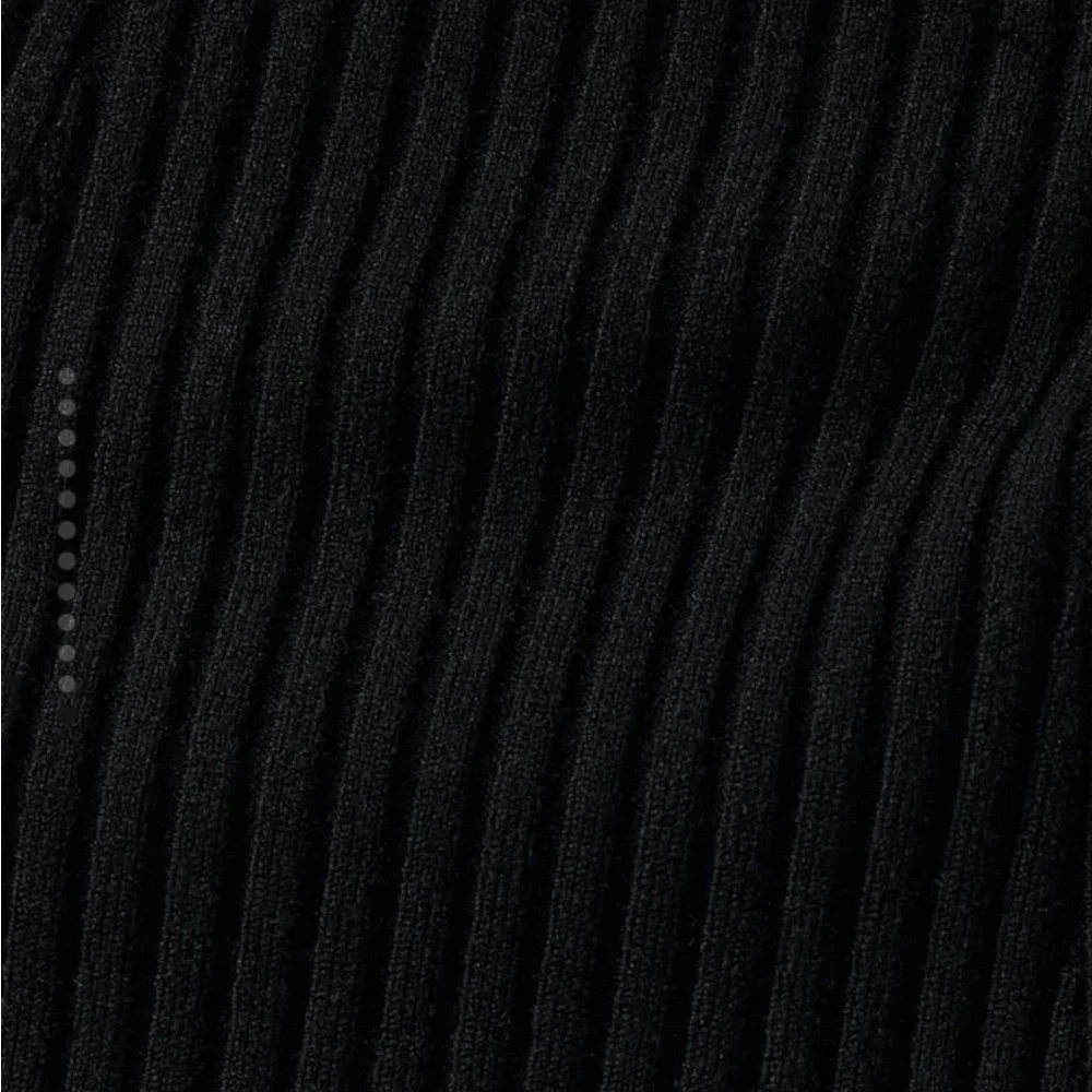 NWT MANGO ribbed knit dress black size MEDIUM - Picture 2 of 11